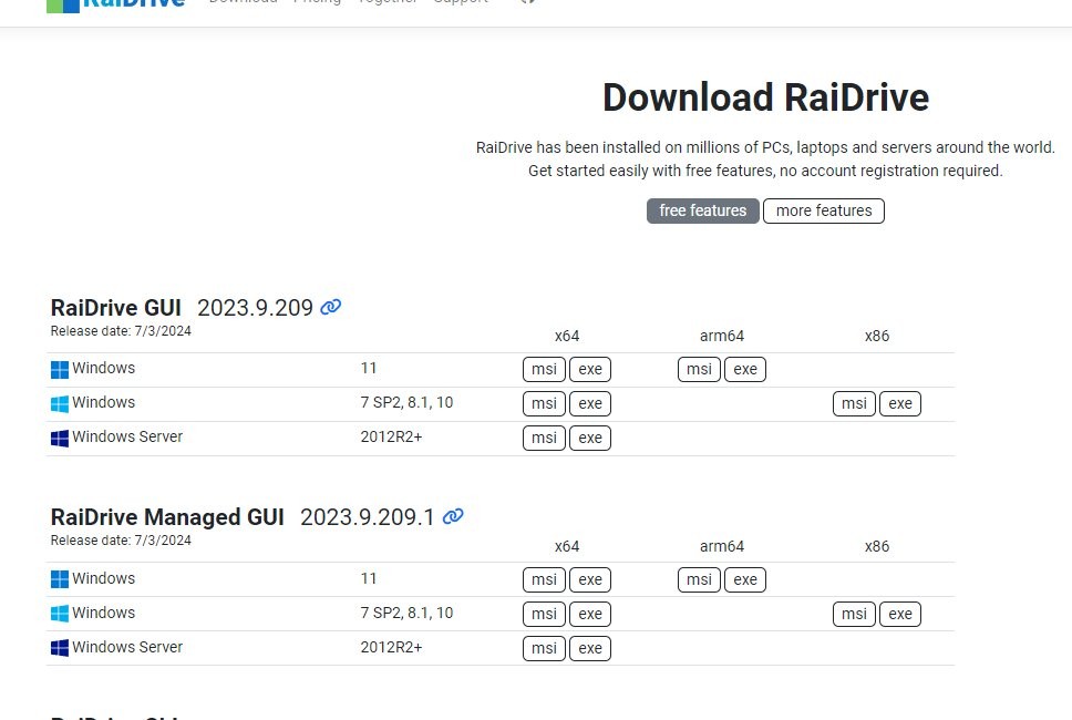 Rail Drive for different OS's